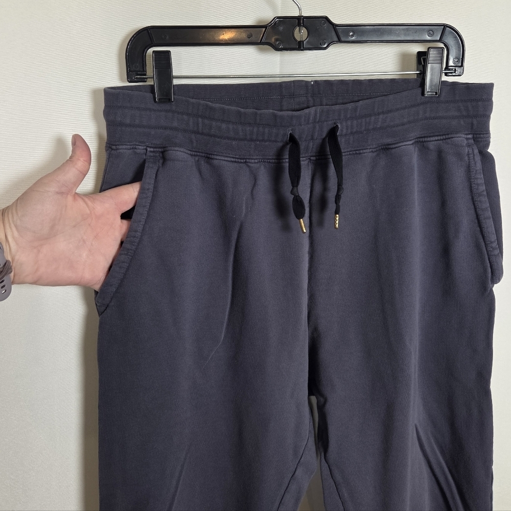 American Giant Joggers Men's Size Medium Made In USA Gray Drawstring Sweatpants - Picture 3 of 9